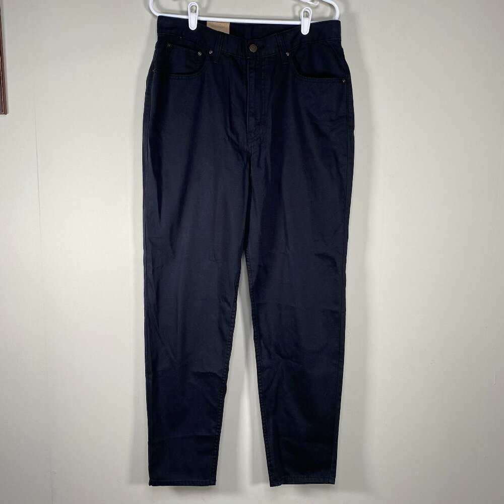 Levi's High Waisted Mom Denim Jeans Women's 31 x 30 Black Twill Cotton Hemp NWT
